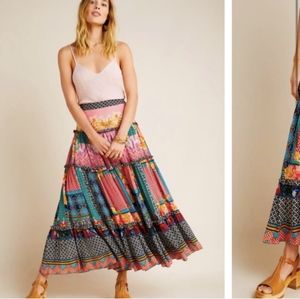 Anthropologie Bhanuni Celina Maxi Skirt